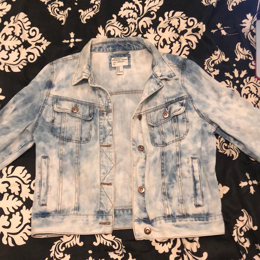 acid wash denim jacket